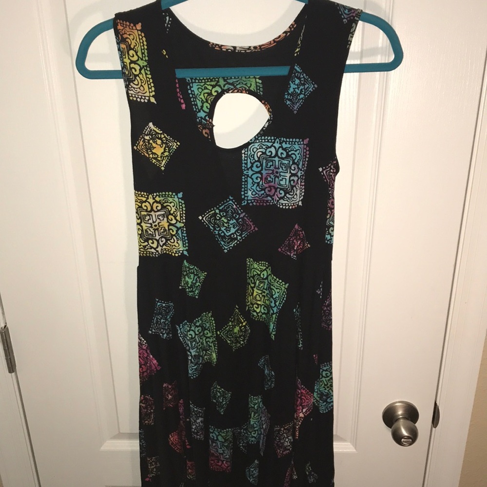 Black beach swimsuit coverup dress